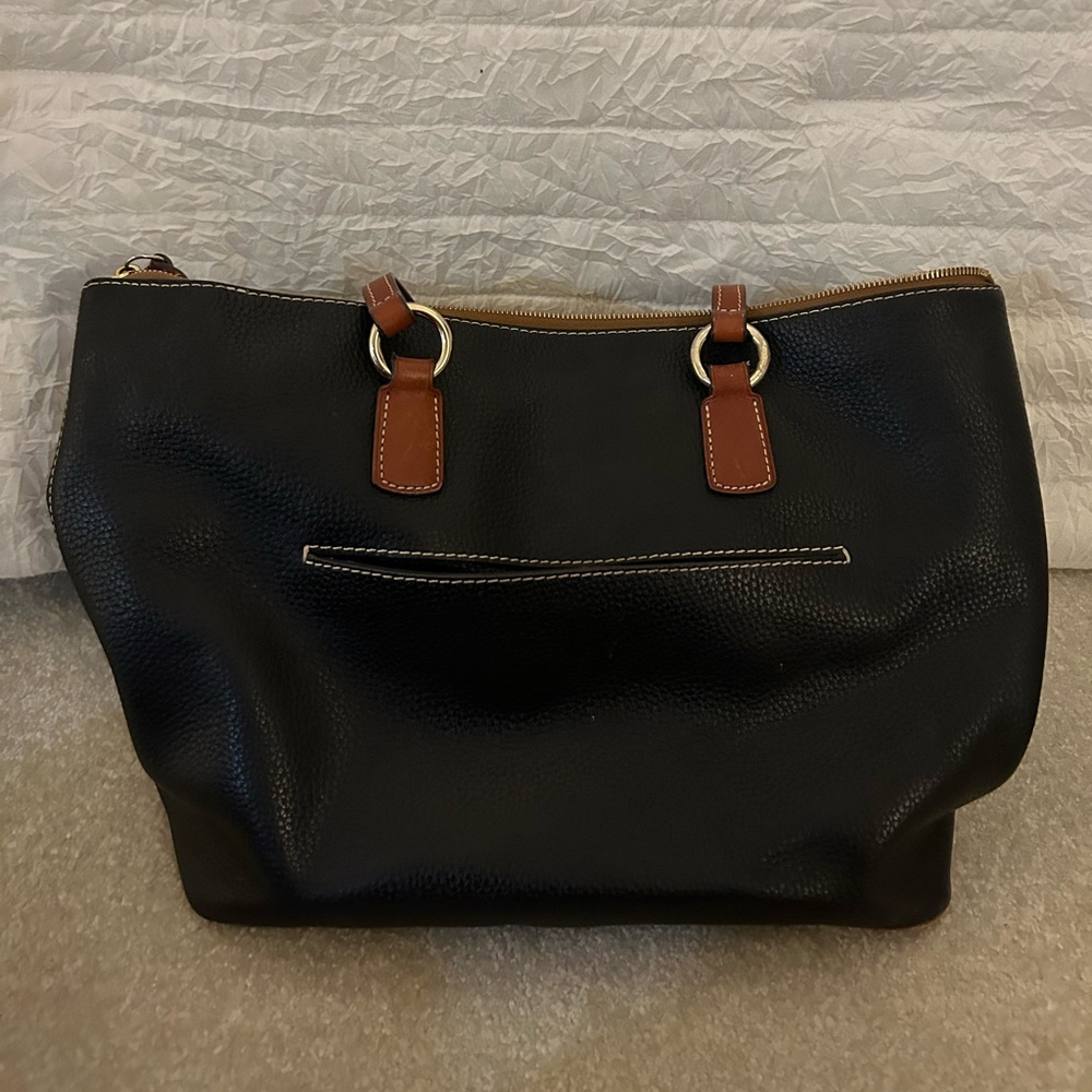 Dooney & Bourke Black Tote with Classic Leather Accents - Picture 4 of 4